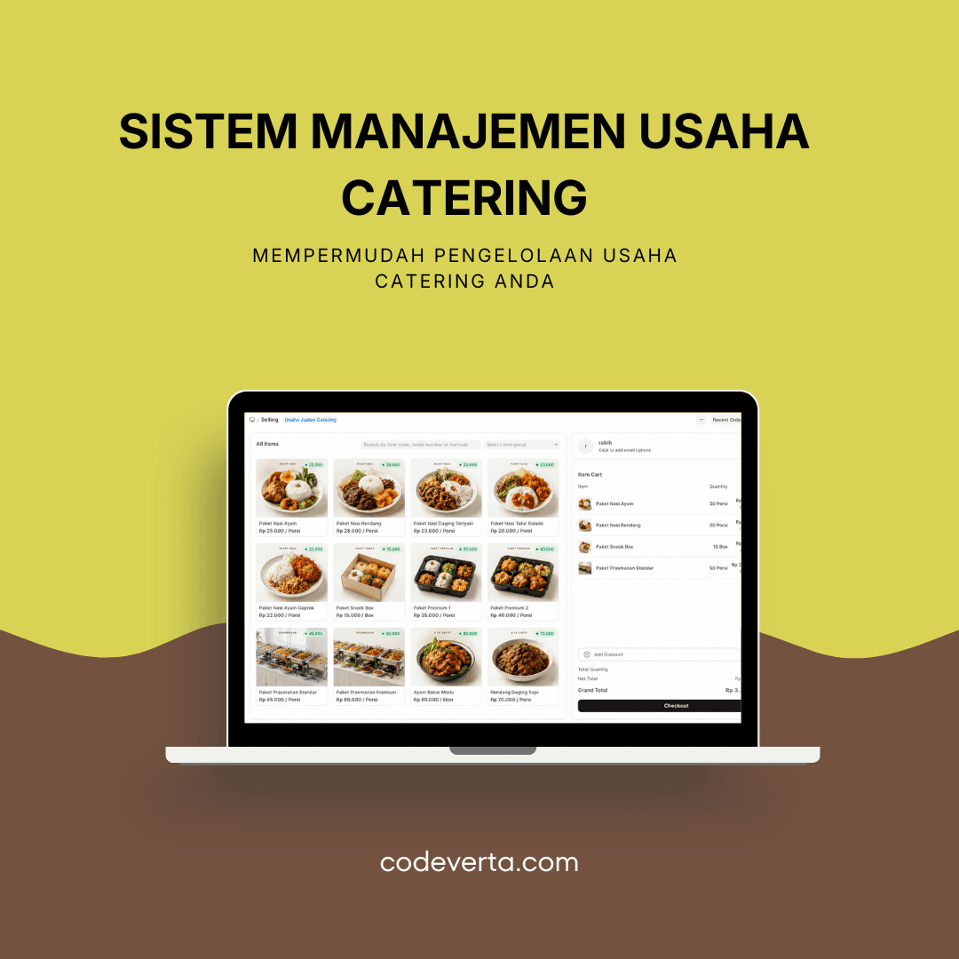 Catering & Kitchen Management Software untuk bisnis di Jogja