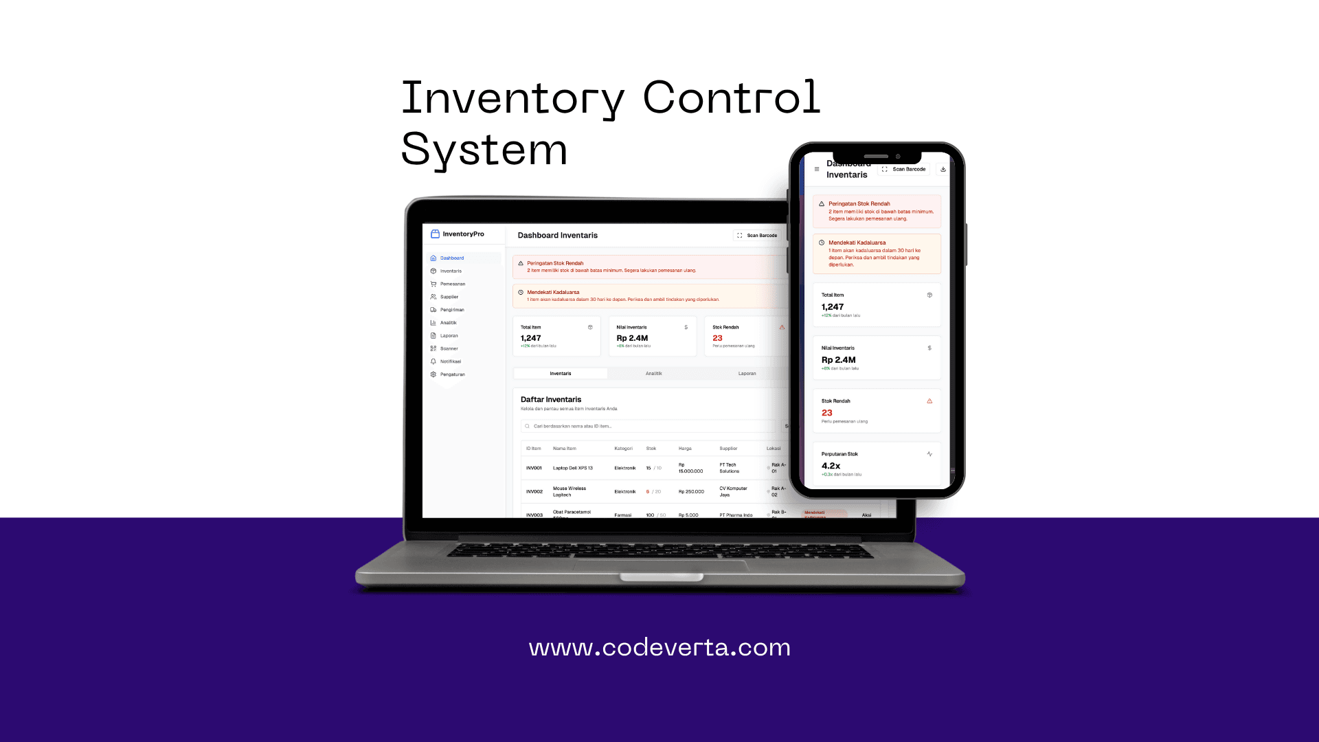 Inventory Control System untuk bisnis Jogja