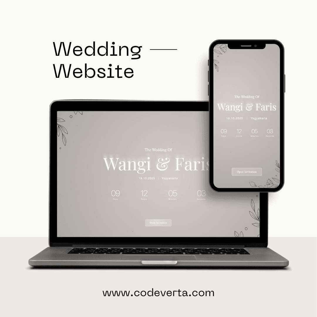 Website Undangan Pernikahan Digital Interaktif untuk bisnis Jogja