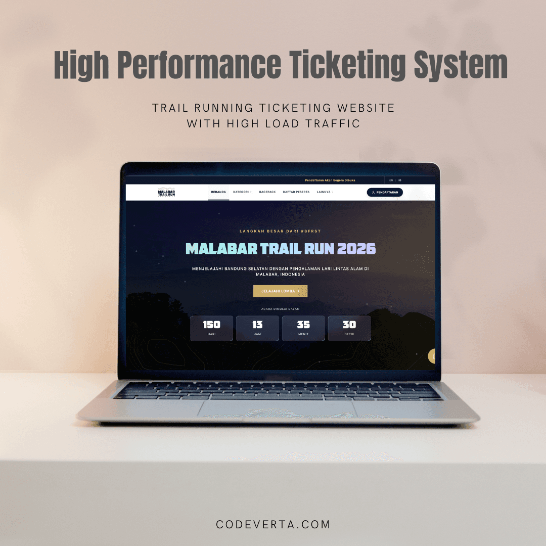 High-Performance Trail Running Ticketing System untuk bisnis Jogja